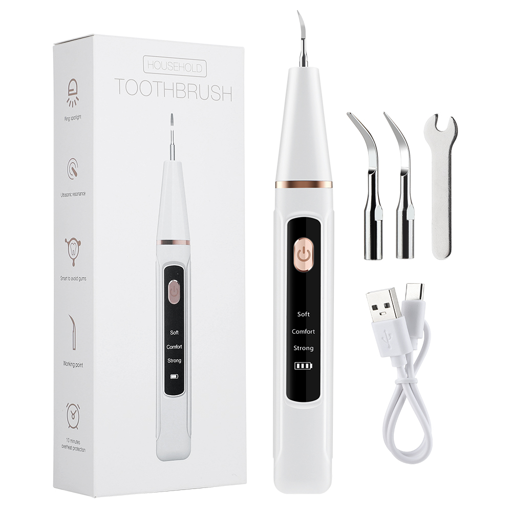 Teeth Whitening And Stain Removal - อัลตราโซนิคฟัน Tartar CLEANER ทันตกรรม Scaler ไฟฟ้าทําความสะอาดฟันฟันไวท์เทนนิ่งคราบแคลคูลัสแผ่นลบ