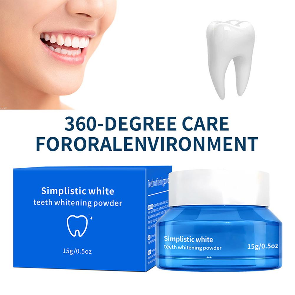 Teeth Paint Whitening - ผงฟอกฟันขาว 15 กรัม ผลิตภัณฑ์ดูแลเคลือบฟันระดับพรีเมียม ช่วยให้ลมหายใจสดชื่น ทำความสะอาดช่องปาก
