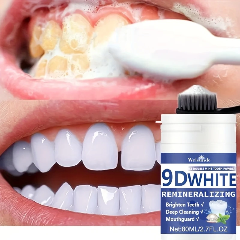 Teeth Whitening Ulta - ผงฟันขาว 9D ไวท์ รีมิเนอรัลไลซิ่ง ไฮดรอกซีอะพาไทต์ ผงขัดฟันขาว