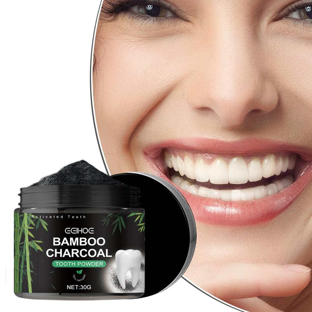 Teeth Paint Whitening - ผงฟอกฟันขาว, ผงทำความสะอาดฟันล้ำลึกด้วยถ่านกัมมันต์, น้ำยาขจัดคราบฟัน, ลมหายใจสดชื่นจากธรรมชาติ