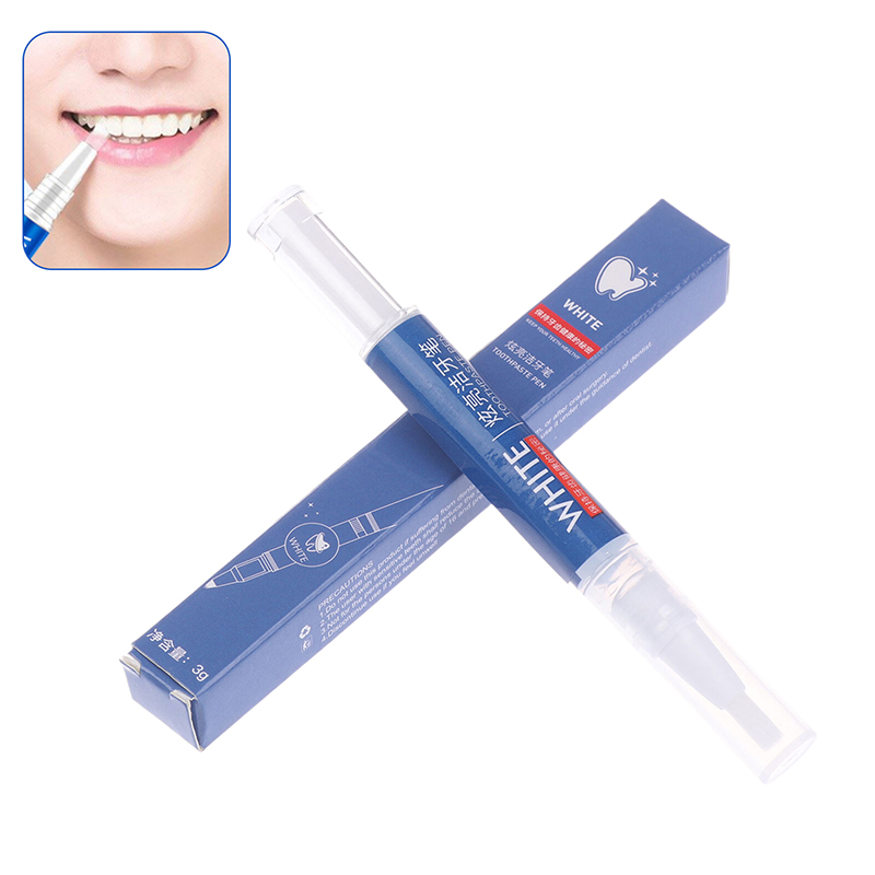 Teeth Whitening Effective - 1/2/5 ชิ้น ปากกาเจลฟอกฟันขาว ขจัดคราบฟัน ช่วยให้ฟันขาวสะอาด ลดคราบพลัค