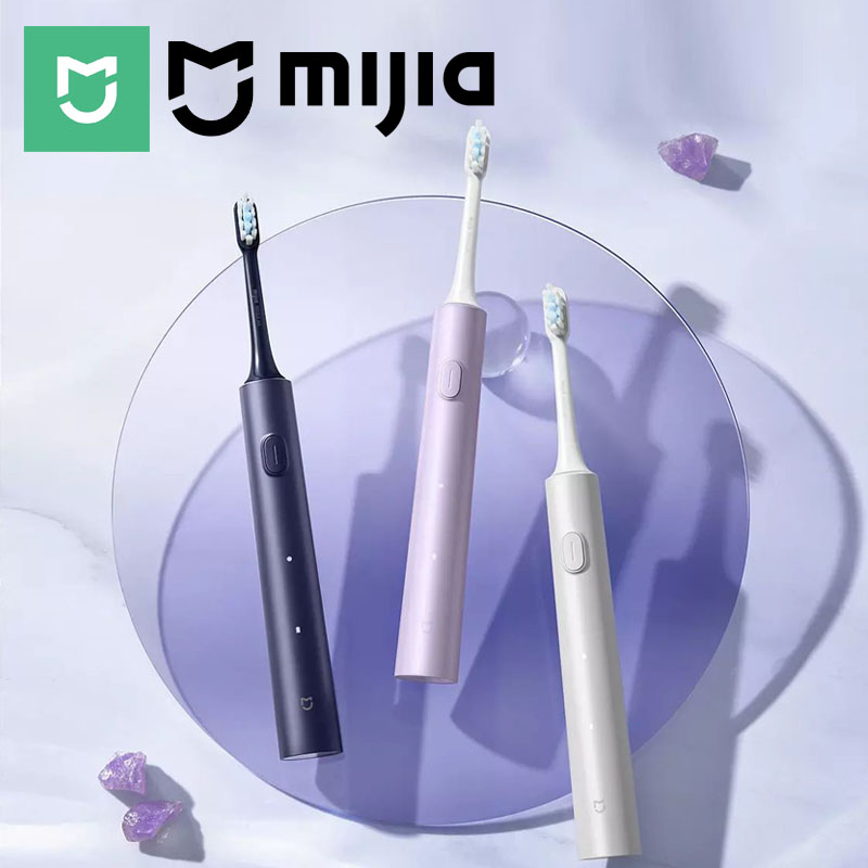 Teeth Whitening Toothbrush - MIJIA T302 แปรงสีฟันไฟฟ้าโซนิคชาร์จ USB แบบชาร์จไฟได้สำหรับผู้ใหญ่กันน้ำอิเล็กทรอนิกส์ไวท์เทนนิ่งแปรงฟัน
