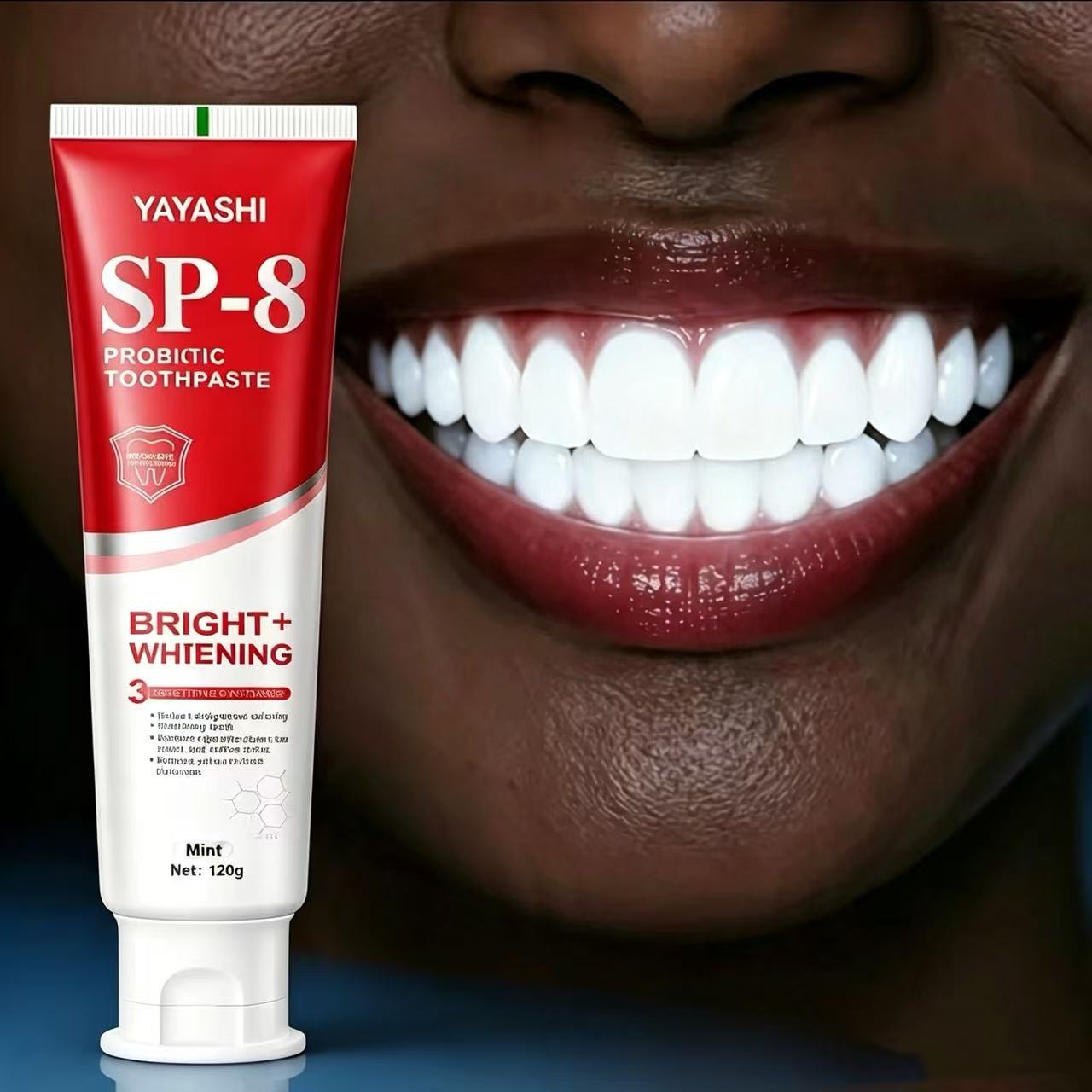 Teeth Whitening Treatment - ยาสีฟัน YAYASHI SP-8 โปรไบโอติก ช่วยฟันขาว ขจัดคราบ