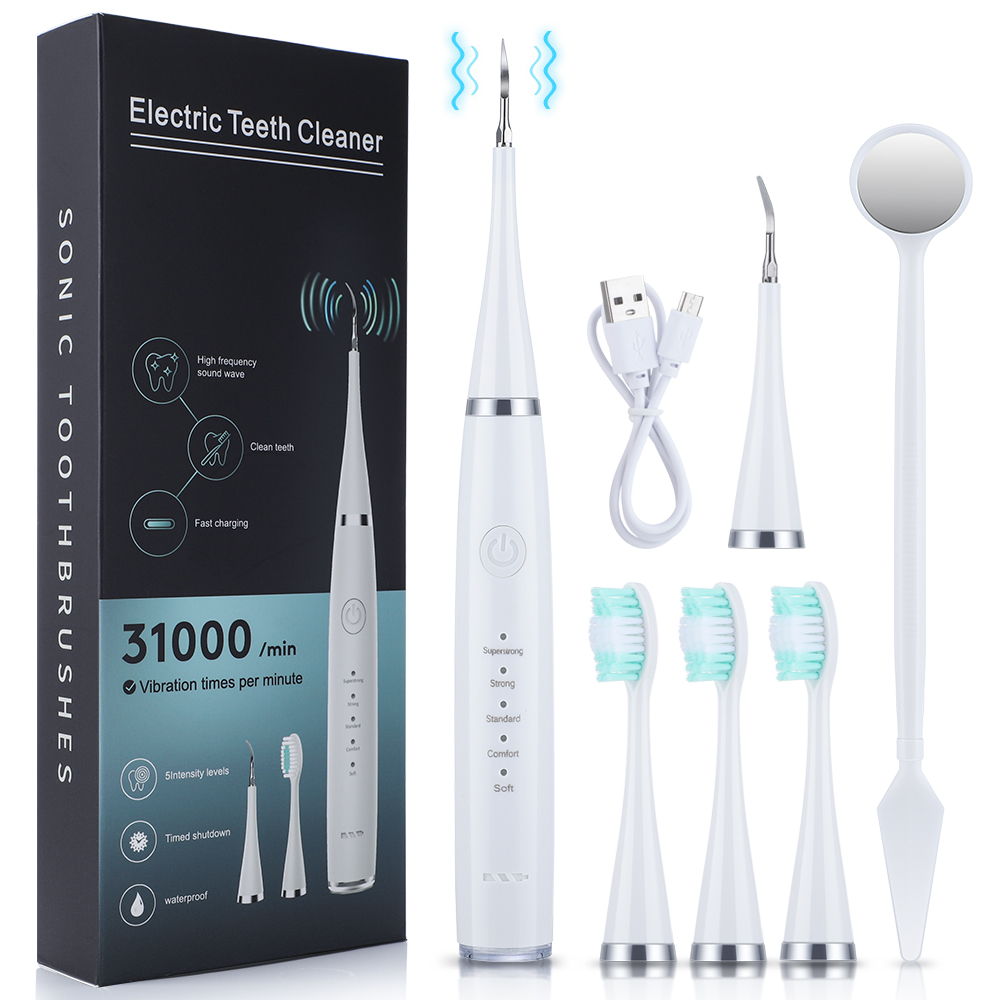 Teeth Whitening And Stain Removal - ไฟฟ้าทําความสะอาดฟันทันตกรรม Scaler ทันตกรรมฟันแคลคูลัสคราบ Tartar Remover Irrigator