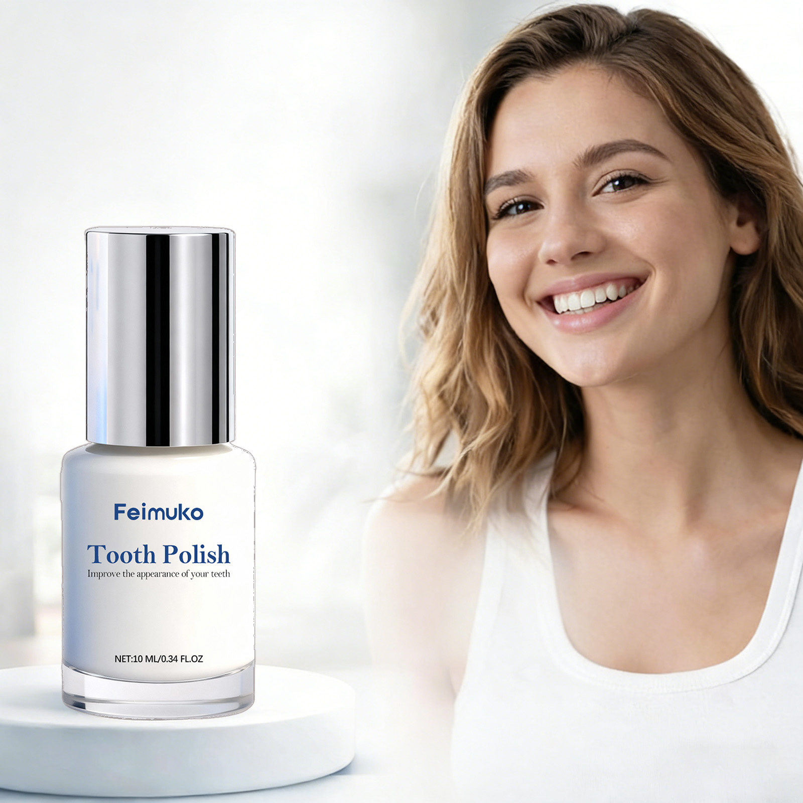 สีทาฟอกฟันขาว 10 มล. - ขจัดครา - Teeth Paint Whitening บทวิจารณ์และราคา