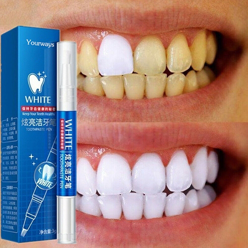 น้ำยาล้างคราบฟันขาวปากกาหมึกเจ - Teeth Whitening Gel Pen บทวิจารณ์และราคา