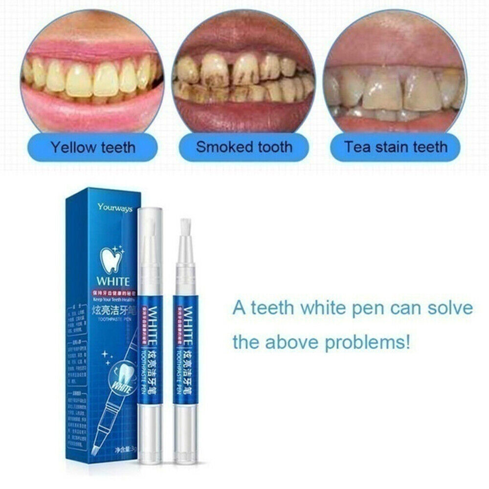 น้ำยาล้างคราบฟันขาวปากกาหมึกเจ - Teeth Whitening Gel Pen บทวิจารณ์และราคา