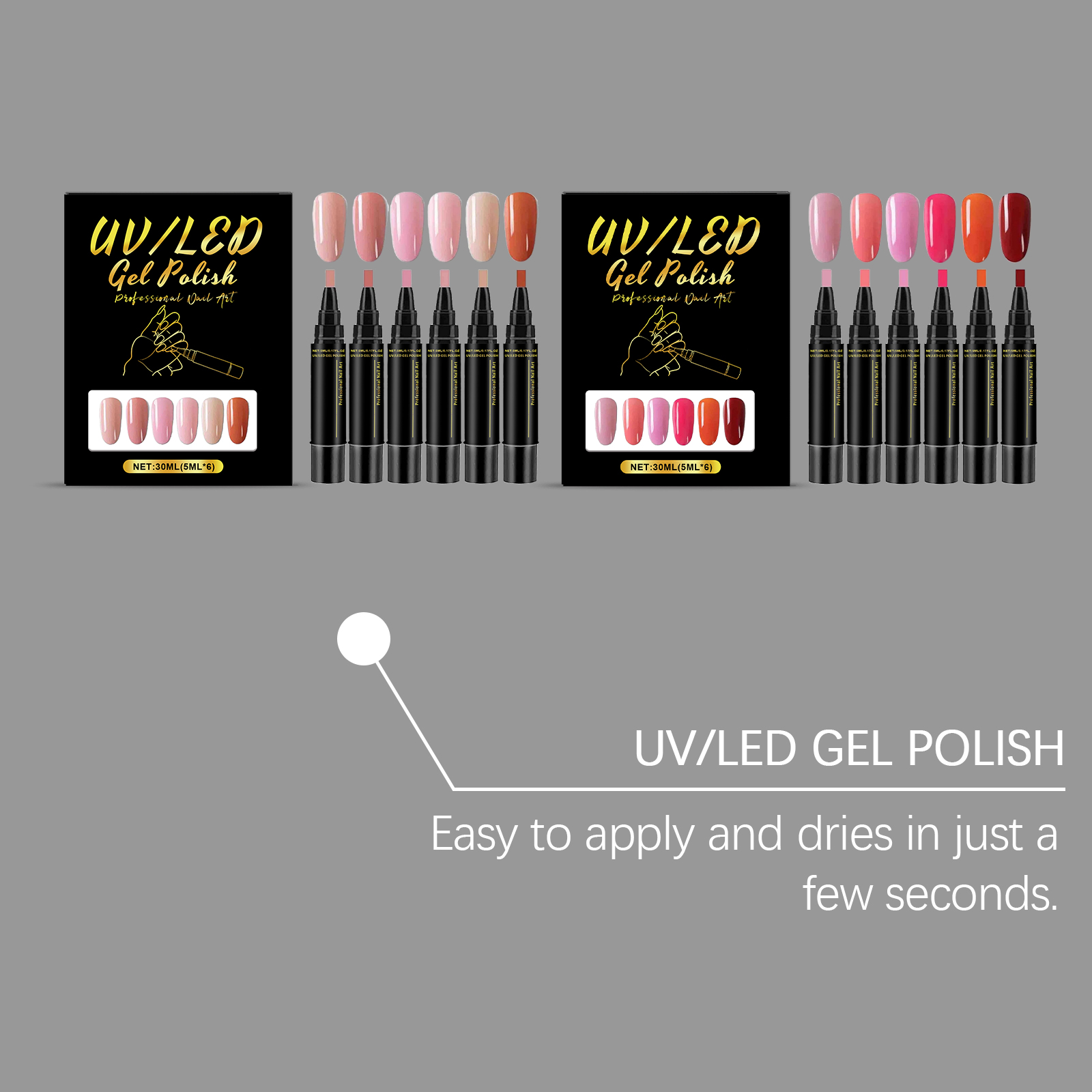 ชุดปากกาเจลทาเล็บ 6 สี ชุดทำเล - Uv Whitening Kit บทวิจารณ์และราคา