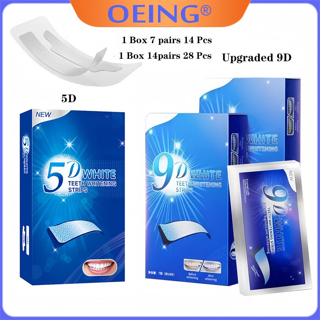 แผ่นฟอกสีฟัน 9D 5D 14/28 คู่ ช - Teeth Whitening Effective บทวิจารณ์และราคา
