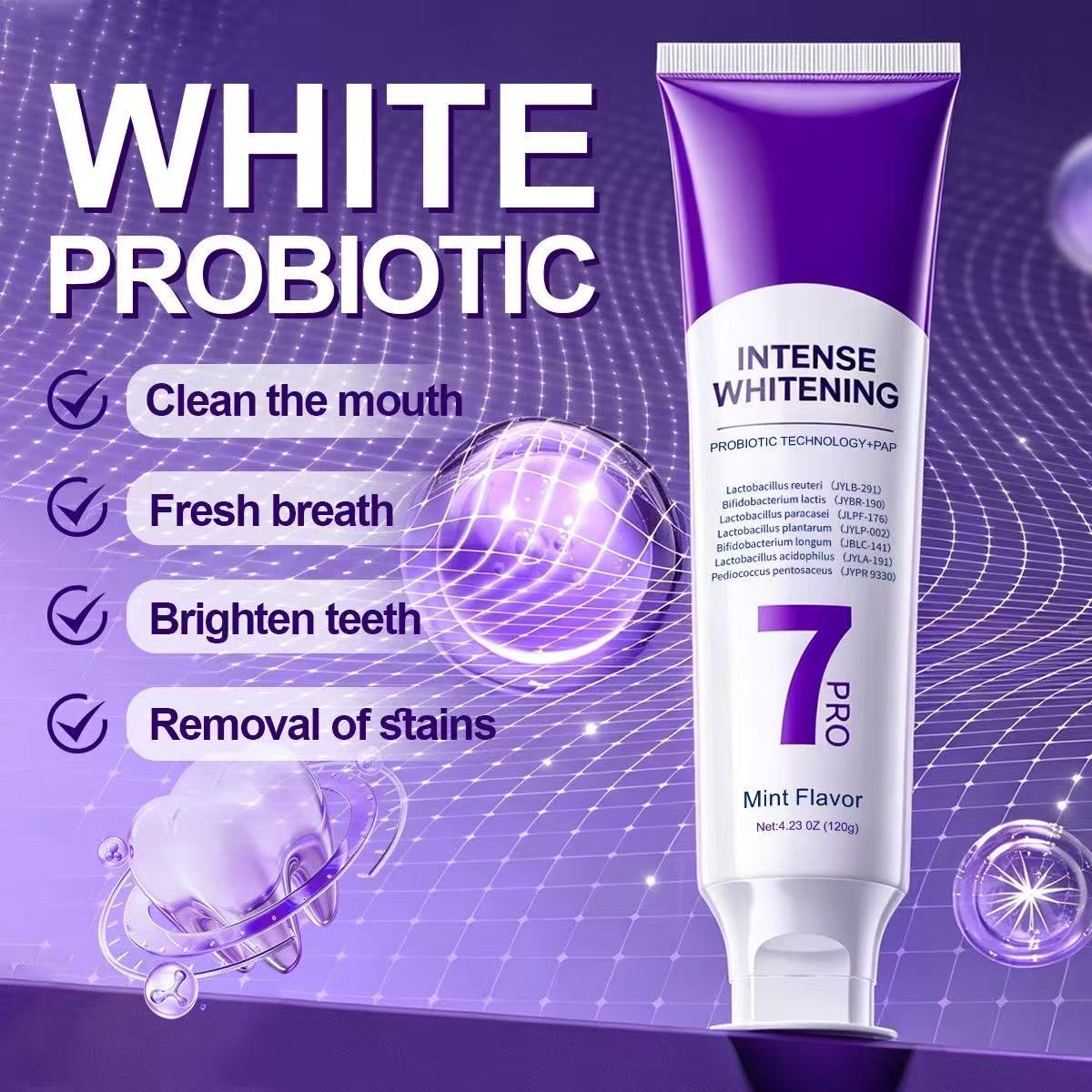 7-โปร โปรไบโอติก ไวท์เทนนิ่ง ท - Teeth Whitening Treatment บทวิจารณ์และราคา