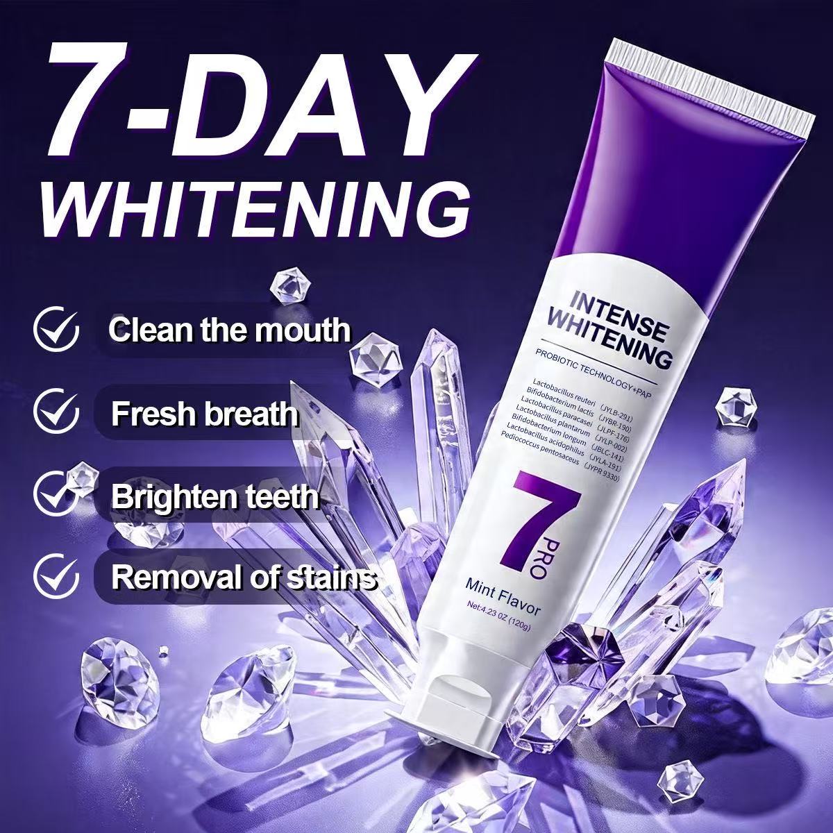 7-โปร โปรไบโอติก ไวท์เทนนิ่ง ท - Teeth Whitening Treatment บทวิจารณ์และราคา