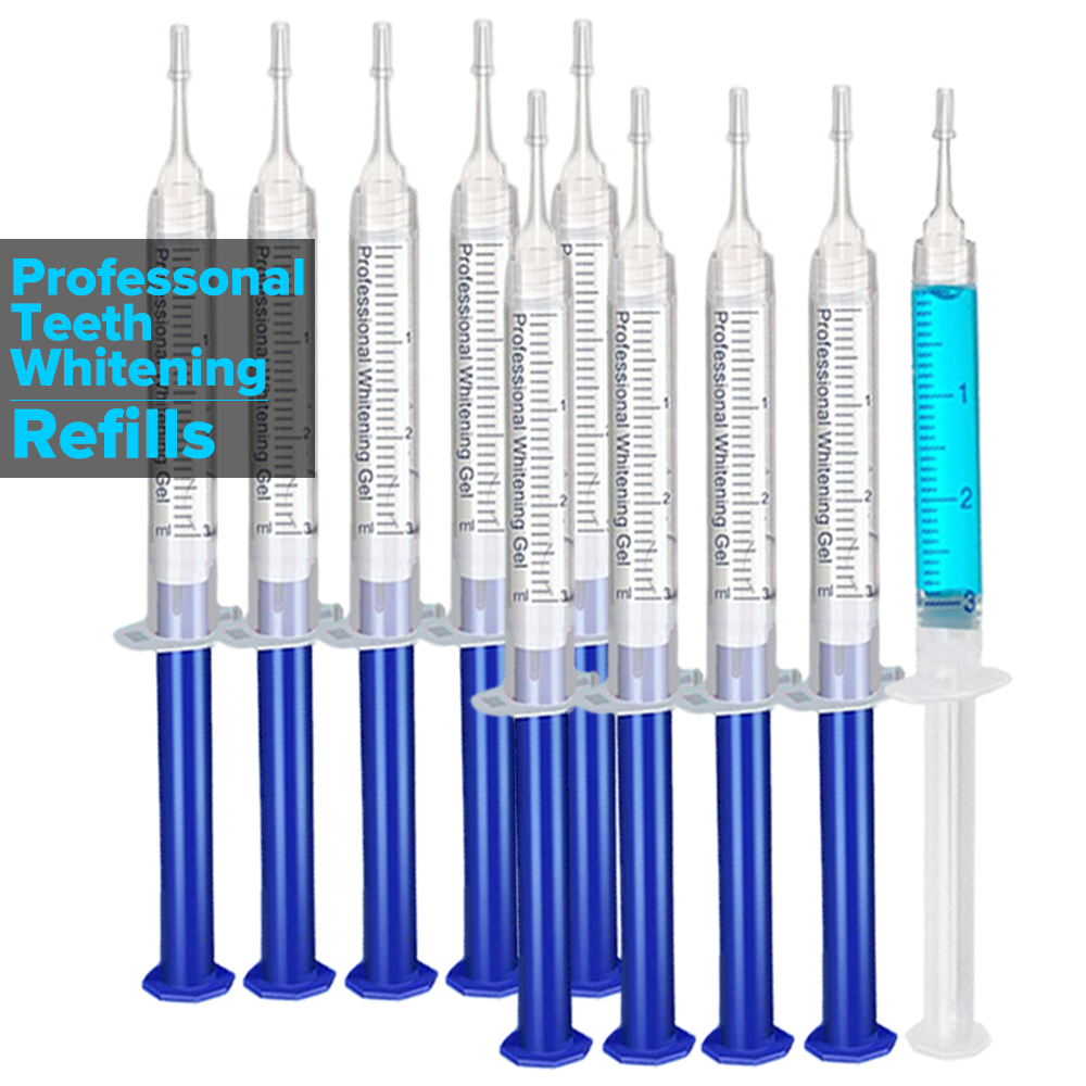 เจลฟอกสีฟันแบบเติม หลอดฉีดยาเจ - Teeth Whitening With Peroxide บทวิจารณ์และราคา