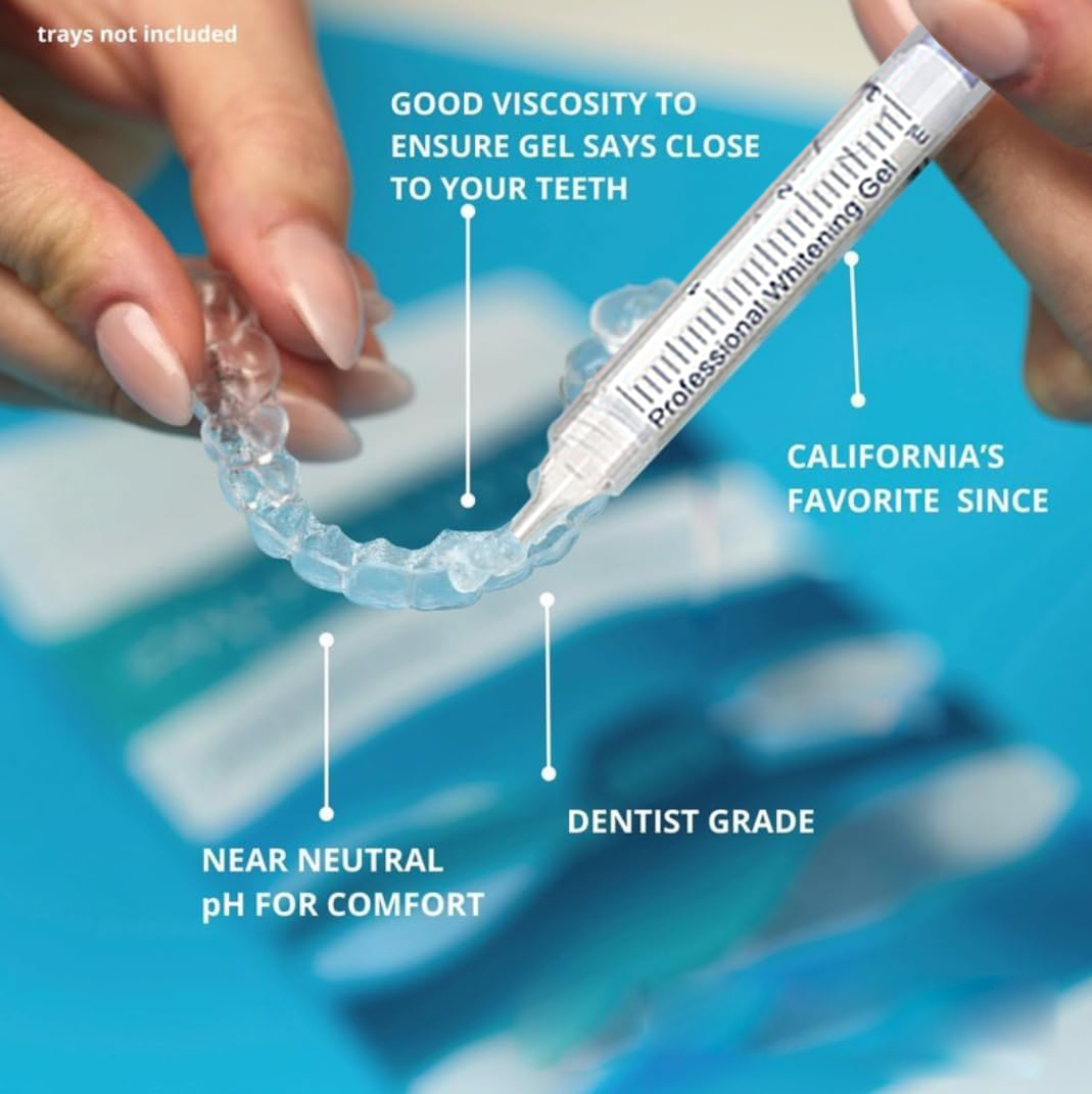 เจลฟอกสีฟันแบบเติม หลอดฉีดยาเจ - Teeth Whitening With Peroxide บทวิจารณ์และราคา