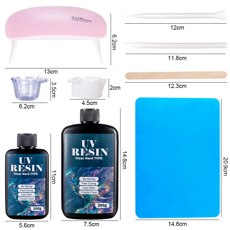 Hard UV เรซิ่นกาวชุด Fast Curi - Uv Whitening Kit บทวิจารณ์และราคา