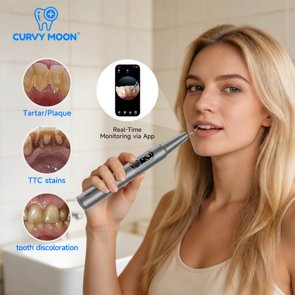 CURVY MOON เครื่องทำความสะอาดฟ - Teeth Whitening And Stain Removal บทวิจารณ์และราคา