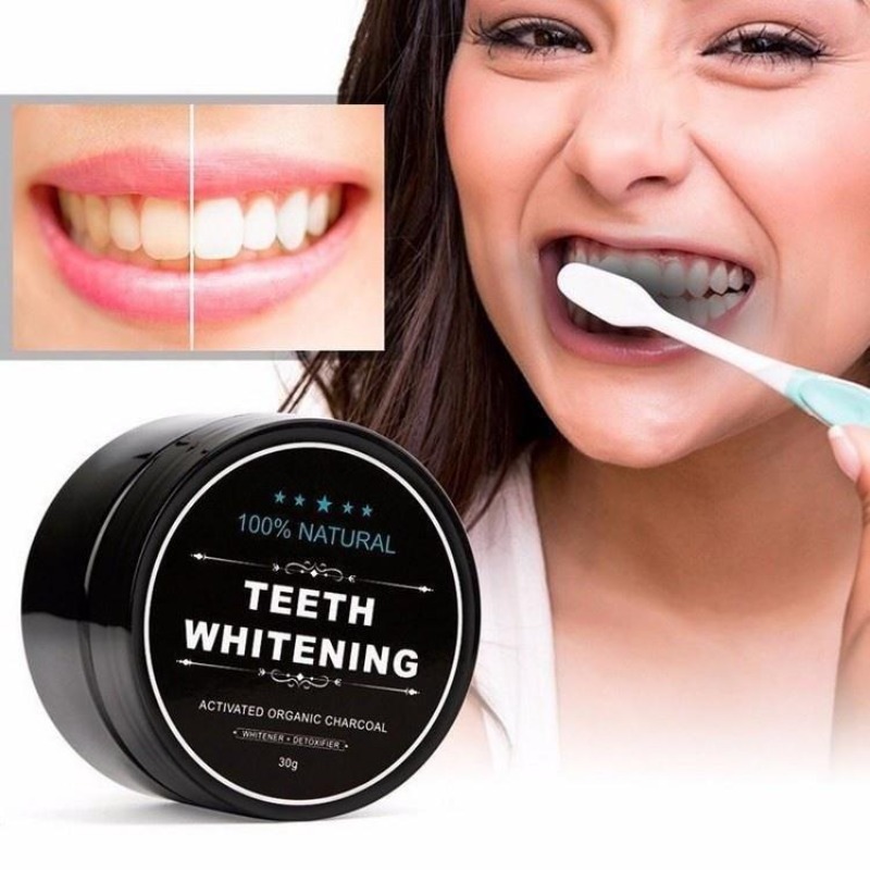 ผงฟอกสีฟันถ่านกัมมันต์ 1 กล่อง - Teeth Paint Whitening บทวิจารณ์และราคา
