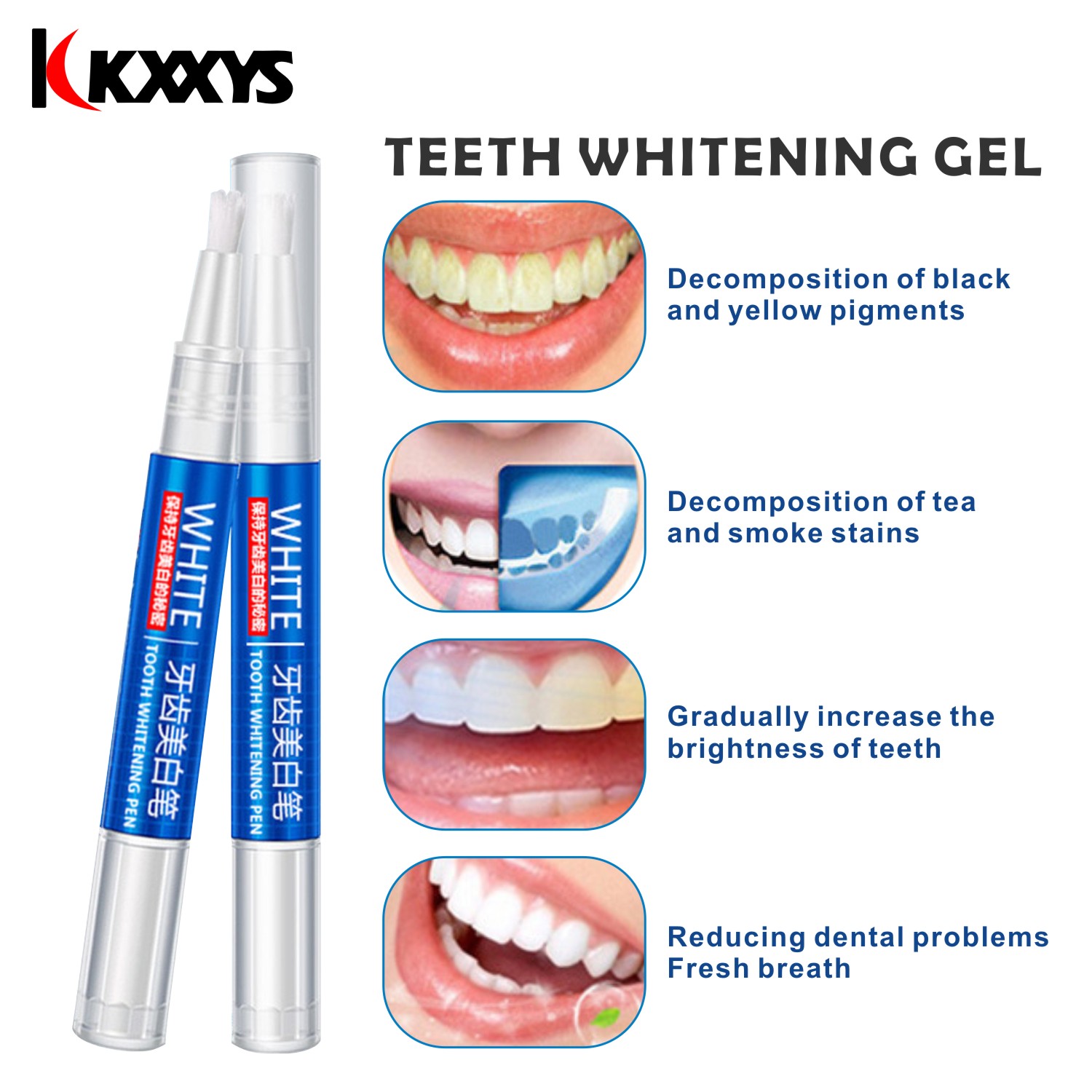 2Pcs * 3Ml ยอดนิยมฟันขาว White - Teeth Whitening With Peroxide บทวิจารณ์และราคา