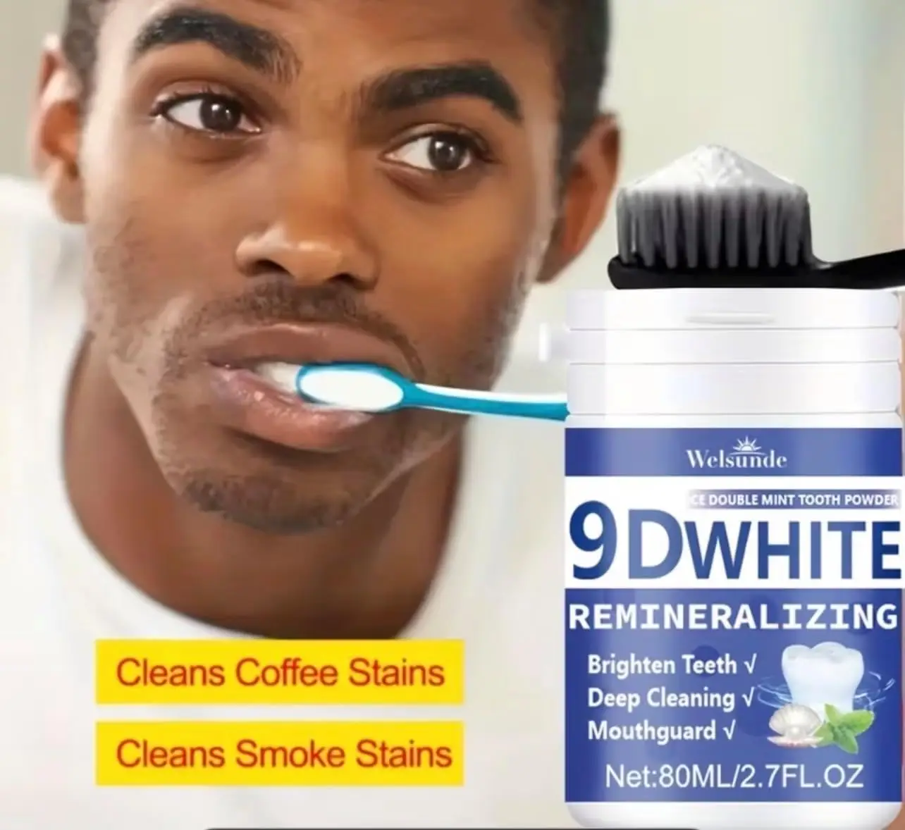 ผงฟันขาว 9D ไวท์ รีมิเนอรัลไลซ - Teeth Whitening Ulta บทวิจารณ์และราคา