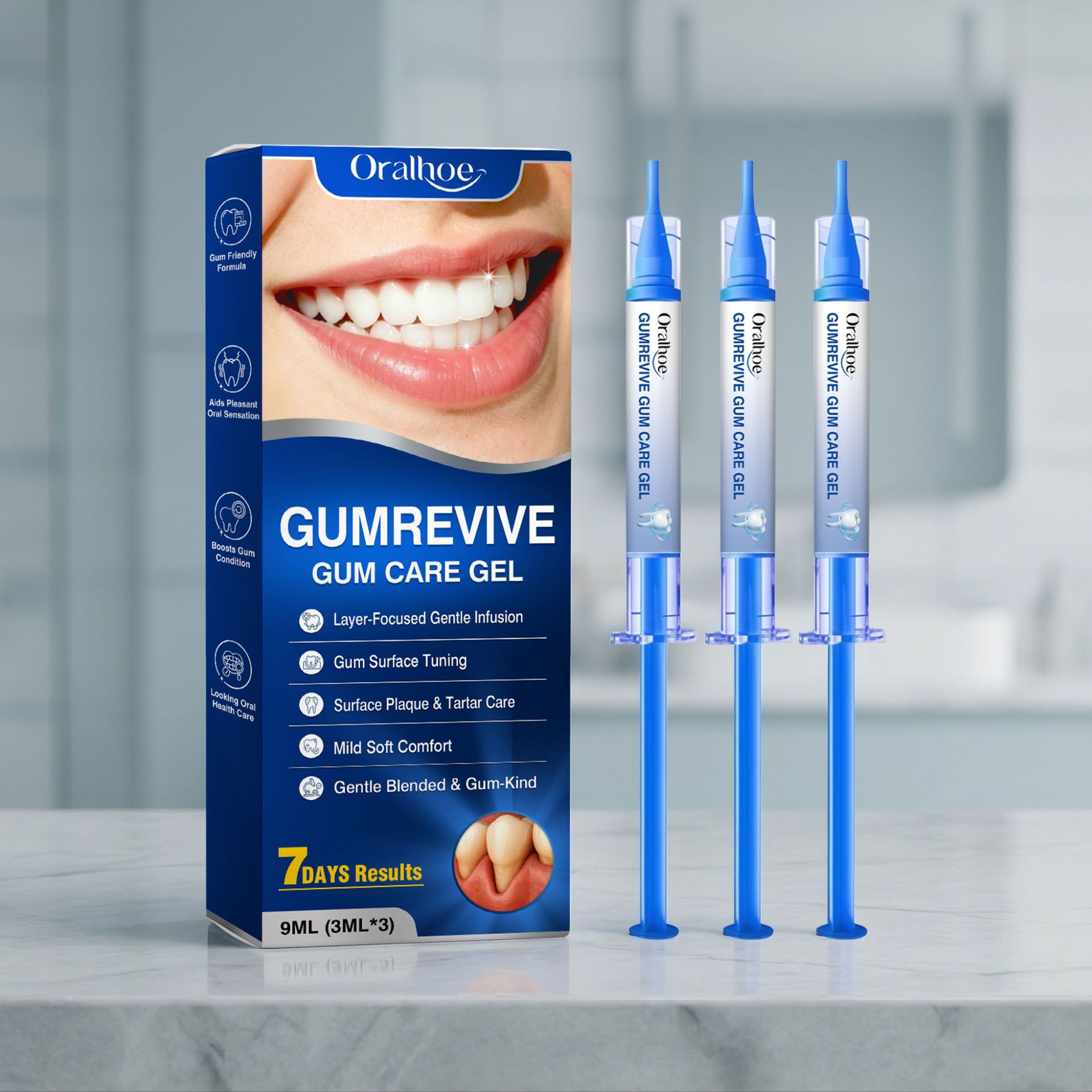 เจลดูแลช่องปาก ชุดหลอดฉีดยาทำค - Teeth Whitening With Peroxide บทวิจารณ์และราคา