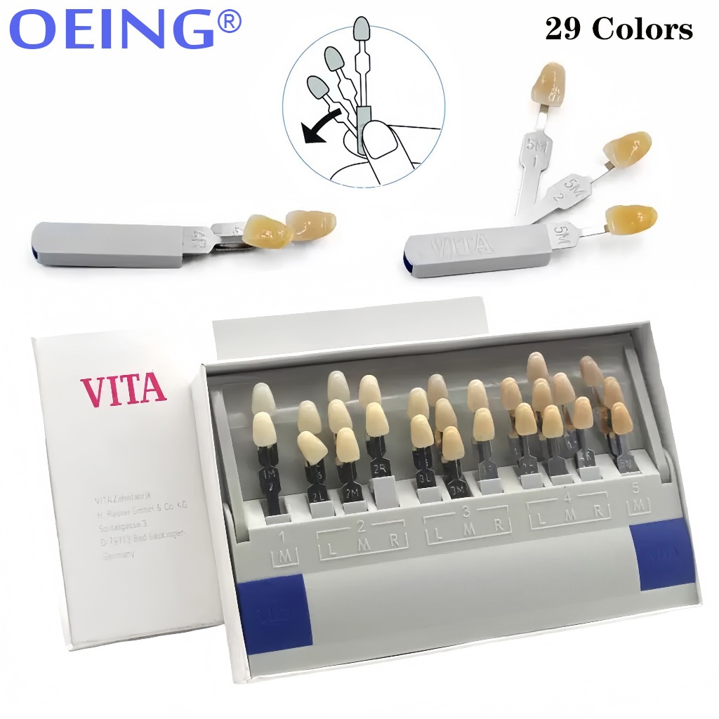 แผ่นสีสำหรับวัดสีฟัน 29/16 สี  - Teeth Whitening Kit บทวิจารณ์และราคา